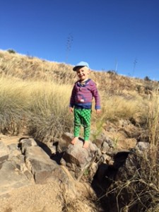Aiden hiking at Salero Ranch