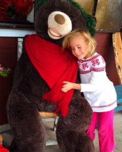 Ava & teddy bear at Maricellas 12 15