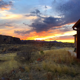 Sunset from our house February 19 2016